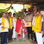 TDP leaders conducting Intintiki TDP program in Masapeta, Kadapa.