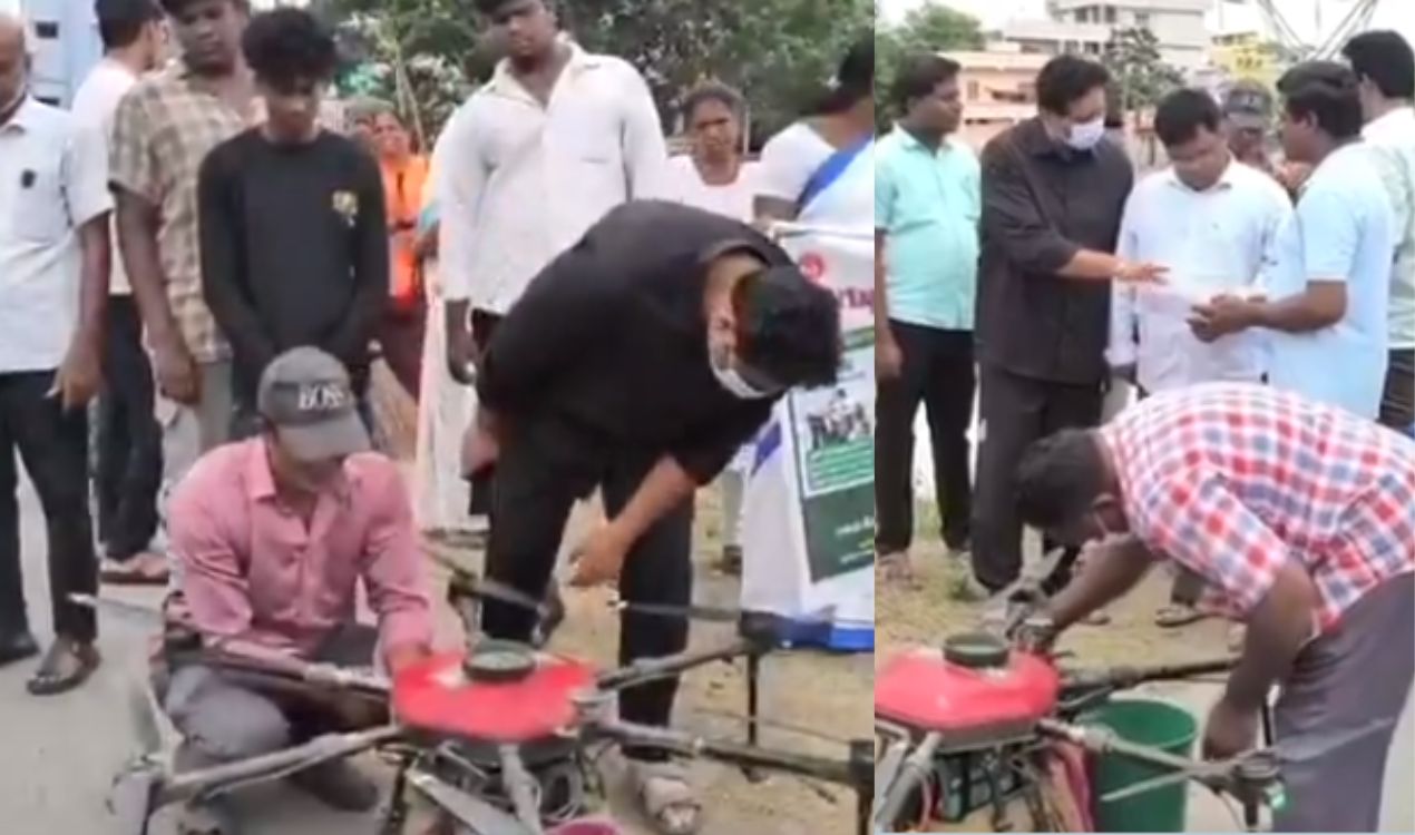 drone mosquito spray in chittoor
